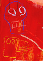 Koperta XVI&nbsp;&nbsp;&nbsp;&nbsp;akryl i kredka olejowa na kopercie manila&nbsp;&nbsp;&nbsp;&nbsp;71,5 x 49,5cm