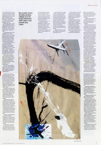New York 911&nbsp;&nbsp;&nbsp;&nbsp;2001&nbsp;&nbsp;&nbsp;&nbsp;(Rzeczpospolita Sunday Magazine, Poland)
