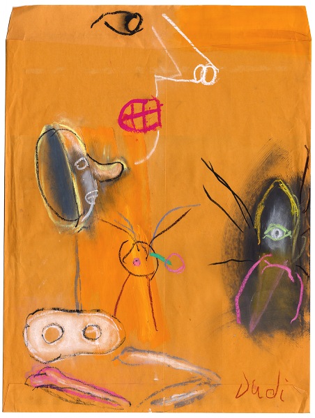 Koperta XIII&nbsp;&nbsp;&nbsp;&nbsp;2001&nbsp;&nbsp;&nbsp;&nbsp;kredka olejowa na kopercie manila&nbsp;&nbsp;&nbsp;&nbsp;71,5 x 49,5cm