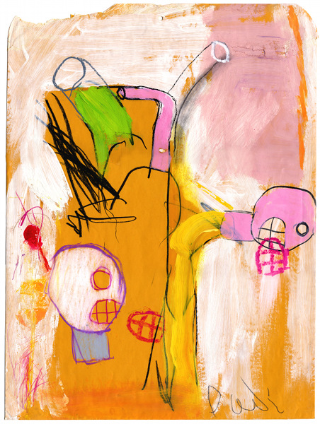 Koperta XV&nbsp;&nbsp;&nbsp;&nbsp;2000&nbsp;&nbsp;&nbsp;&nbsp;akryl i kredka olejowa na kopercie manila&nbsp;&nbsp;&nbsp;&nbsp;71,5 x 49,5cm