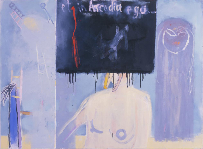 Et in Arcadia ego&nbsp;&nbsp;&nbsp;&nbsp;2002&nbsp;&nbsp;&nbsp;&nbsp;olej + collage&nbsp;&nbsp;&nbsp;&nbsp;142 x 193cm