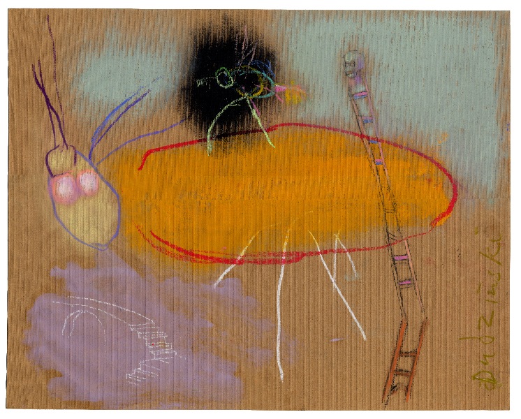 Owadobójcy&nbsp;&nbsp;&nbsp;&nbsp;1995&nbsp;&nbsp;&nbsp;&nbsp;kredka olejowa i pastel&nbsp;&nbsp;&nbsp;&nbsp;50 x 70cm