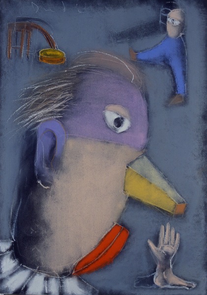 Oczekiwanie III&nbsp;&nbsp;&nbsp;&nbsp;1996&nbsp;&nbsp;&nbsp;&nbsp;kredka olejowa i pastel&nbsp;&nbsp;&nbsp;&nbsp;100 x 70cm