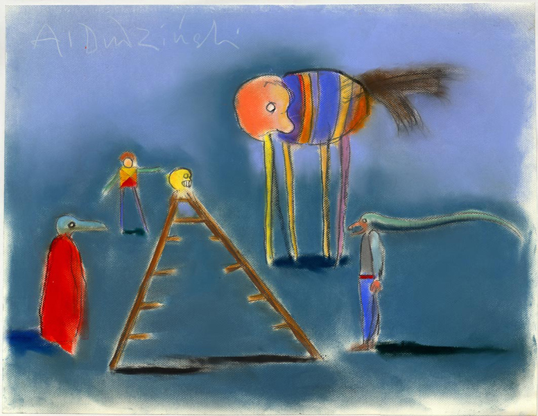 Chucba czy kalectwo?&nbsp;&nbsp;&nbsp;&nbsp;kredka olejowa i pastel&nbsp;&nbsp;&nbsp;&nbsp;50 x 70cm
