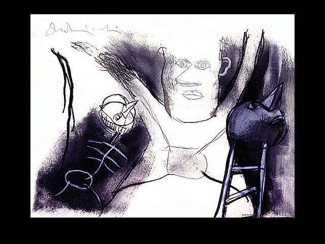 Dibujos espanoles VIII&nbsp;&nbsp;&nbsp;&nbsp;1994&nbsp;&nbsp;&nbsp;&nbsp;kredka olejowa&nbsp;&nbsp;&nbsp;&nbsp;24 x 30,5cm