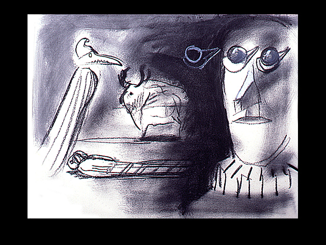 Dibujos espanoles XV&nbsp;&nbsp;&nbsp;&nbsp;1994&nbsp;&nbsp;&nbsp;&nbsp;kredka olejowa&nbsp;&nbsp;&nbsp;&nbsp;24 x 30,5cm