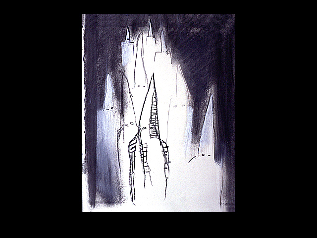 Dibujos espanoles XVIII&nbsp;&nbsp;&nbsp;&nbsp;1994&nbsp;&nbsp;&nbsp;&nbsp;kredka olejowa&nbsp;&nbsp;&nbsp;&nbsp;30,5 x 24cm
