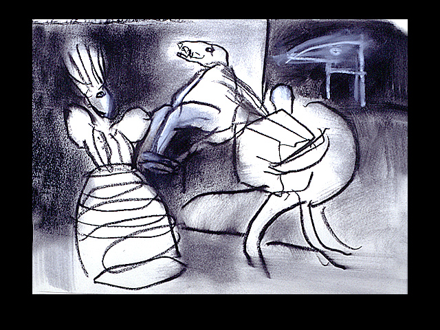 Dibujos espanoles XXII&nbsp;&nbsp;&nbsp;&nbsp;1994&nbsp;&nbsp;&nbsp;&nbsp;kredka olejowa&nbsp;&nbsp;&nbsp;&nbsp;24 x 30,5cm