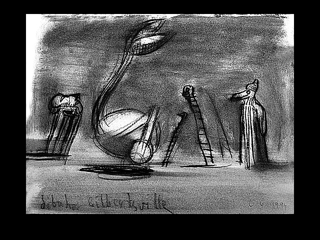 Dibujos espanoles XXVI&nbsp;&nbsp;&nbsp;&nbsp;1994&nbsp;&nbsp;&nbsp;&nbsp;kredka olejowa&nbsp;&nbsp;&nbsp;&nbsp;24 x 30,5cm
