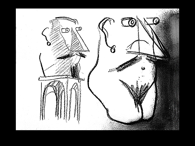 Dibujos espanoles XXVII&nbsp;&nbsp;&nbsp;&nbsp;1994&nbsp;&nbsp;&nbsp;&nbsp;kredka olejowa&nbsp;&nbsp;&nbsp;&nbsp;24 x 30,5cm
