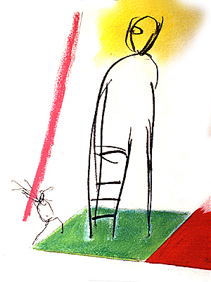 Zastraszający robal 1&nbsp;&nbsp;&nbsp;&nbsp;1989&nbsp;&nbsp;&nbsp;&nbsp;kredka olejowa&nbsp;&nbsp;&nbsp;&nbsp;30,5 x 24cm