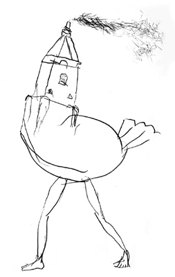 Przepalając czas I&nbsp;&nbsp;&nbsp;&nbsp;1990&nbsp;&nbsp;&nbsp;&nbsp;kredka olejowa&nbsp;&nbsp;&nbsp;&nbsp;30,5 x 24cm