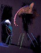 Elephantiasis&nbsp;&nbsp;&nbsp;&nbsp;kredka olejowa, pastel i klej&nbsp;&nbsp;&nbsp;&nbsp;70 x 50cm