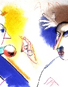 Zaloty&nbsp;&nbsp;&nbsp;&nbsp;kredka olejowa&nbsp;&nbsp;&nbsp;&nbsp;50 x 70cm