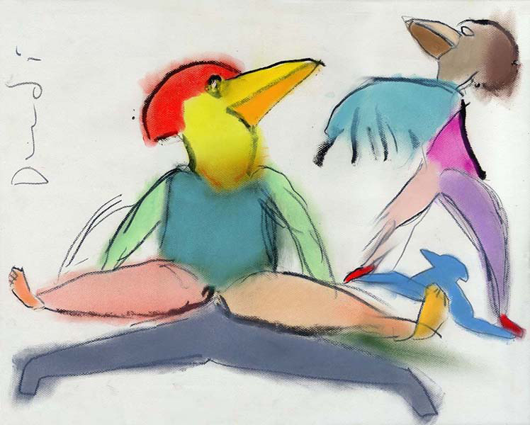 Po ptakach XXXI&nbsp;&nbsp;&nbsp;&nbsp;2006&nbsp;&nbsp;&nbsp;&nbsp;pastel i kredka olejowa&nbsp;&nbsp;&nbsp;&nbsp;50 x 70cm