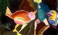 Po ptakach XX&nbsp;&nbsp;&nbsp;&nbsp;kredka olejowa&nbsp;&nbsp;&nbsp;&nbsp;50 x 70cm