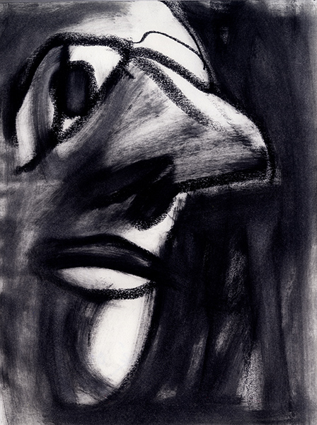 Portret z niepamięci #42&nbsp;&nbsp;&nbsp;&nbsp;1990 - 1999&nbsp;&nbsp;&nbsp;&nbsp;kredka olejowa&nbsp;&nbsp;&nbsp;&nbsp;31 x 24cm